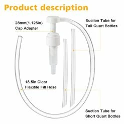 Budget ???? Ouzorp Fluid Pump For Quart Bottles - 5cc Hand Pump Use For Transfer Gear Oil, Transmission And Differential Fluid, NOT For Red Line Quarts ⌛ -ZeroR-shop 413mYUfQFiL
