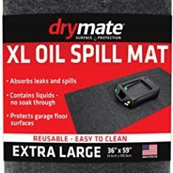 Best Sale ✔️ XL Oil Spill Mat (36" X 59"), Premium Absorbent Oil Pad - Reusable/Durable/Waterproof - Contains Liquids, Protects Garage Floor Surface (USA Made) ✔️