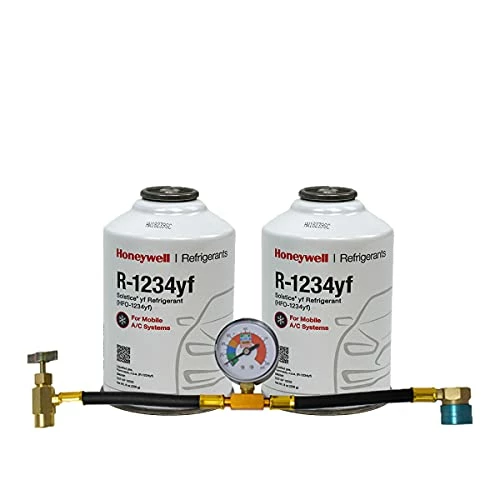 Brand new ❤️ ZeroR® Top Off Kit #2 - Genuine 8oz HFO-R1234yf Refrigerant (2 Cans) & HD Brass Can Tap With Gauge ???? 3 Brand new ❤️ ZeroR® Top Off Kit #2 - Genuine 8oz HFO-R1234yf Refrigerant (2 Cans) & HD Brass Can Tap With Gauge ????