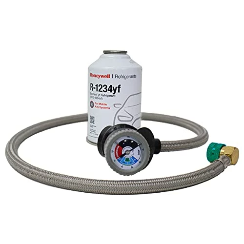 New ???? ZeroR® Top Off Kit #1 - Genuine 8oz HFO-R1234YF Refrigerant (1 Can) & Premium HD 36" Tap With Gauge ???? 3 New ???? ZeroR® Top Off Kit #1 - Genuine 8oz HFO-R1234YF Refrigerant (1 Can) & Premium HD 36" Tap With Gauge ????