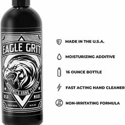 Top 10 ???? Agle Grit Heavy Duty Industrial Hand Cleaner For Auto Mechanics - Clean Grease, Dirt, Oil, Paint And More - Eco-Friendly Moisturizing Silica Formula - (16 Oz Bottle) - 3 Pack - Perfect Mechanic Soap ???? -ZeroR-shop 41eyYrAK70L