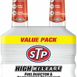 Coupon ???? High Mileage Fuel Injector Cleaner And Carburetor Cleaner Treatment, Bottled Lubricant For Upper Cylinder, 5.25 Oz, 2 Count, STP ⭐