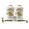 Brand new ???? ZeroR R134a_with UV Dye AC Refrigerant_ Top-Off Kit For MVAC Use. Two 12.3oz Self-Sealing Container And A R134A Can Tap With Gauge ???? -ZeroR-shop 41j28URUQUL