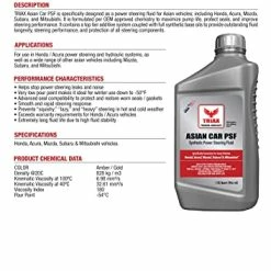 Buy ???? Asian Car PSF, Synthetic Power Steering Fluid, Compatible With Honda, Acura, Mazda, Subaru, And Mitsubishi, OEM Grade, Fill For Life (2 Quart Pack) ???? 12 Buy ???? Asian Car PSF, Synthetic Power Steering Fluid, Compatible With Honda, Acura, Mazda, Subaru, And Mitsubishi, OEM Grade, Fill For Life (2 Quart Pack) ???? -ZeroR-shop 514g3yas6DL