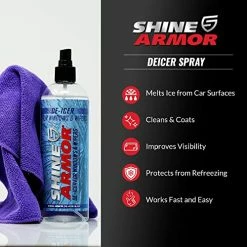 Wholesale ???? SHINE ARMOR Deicer Spray For Car Windshield Windows Wipers And Mirrors Quickly And Easily Melts Ice Frost And Snow With Minimal Scraping Improve Visibility 16 Fl Oz ????