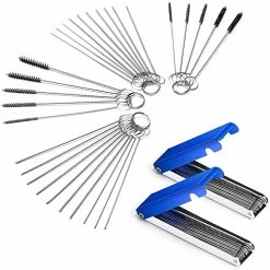 Buy ???? Set Of 4 Carburetor Carbon Dirt Jet Remove Cleaner 26 Cleaning Wires Set + 20 Cleaning Needles + 10 Nylon Brushes Tool Kit For Motorcycle ATV Moped Welder Carb Chainsaw Spray Guns Torch Tips ????