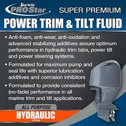 Buy ❤️ Power Trim & Tilt Fluid - Formulated For Maximum Pump And Seal Life With Special Anti-Wear, Anti-Foam Additives, Superior Lubrication Additives And Corrosion Inhibitors ???? -ZeroR-shop 51Lr8vLDkjL