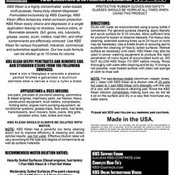 Cheapest ???? 2200 KBS Klean - 8 Fl. Oz. - Water Based Cleaner And Degreaser ???? -ZeroR-shop 51OQzJK1ExL