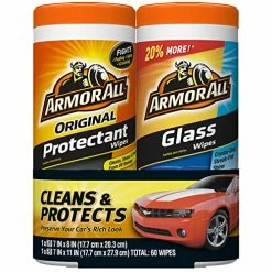 Best Pirce ???? Protectant Wipes And Glass Wipes By Armor All, Car Cleaning Wipes And Car Glass Wipes, 30 Count Each, 2 Pack ????