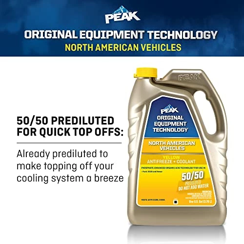 Budget ???? PEAK OET Extended Life Yellow 50/50 Prediluted Antifreeze/Coolant For North American Vehicles, 1 Gal ???? 6 Budget ???? PEAK OET Extended Life Yellow 50/50 Prediluted Antifreeze/Coolant For North American Vehicles, 1 Gal ???? - Image 5