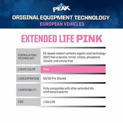Brand new ???? PEAK OET Extended Life Pink 50/50 Prediluted Antifreeze/Coolant For European Vehicles, 1 Gal ???? 9 Brand new ???? PEAK OET Extended Life Pink 50/50 Prediluted Antifreeze/Coolant For European Vehicles, 1 Gal ???? -ZeroR-shop 51n1Xn2LwvL