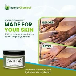 Brand new ???? Grit Go | Mineral Infused Heavy-Duty Mechanics Hand Paste Soap | Removes Grease, Paint, Tar, Oil, Stains, Odors & MORE | 12 Fl Oz | Over 125 Washes, 417 ✨ -ZeroR-shop 51r0uj5HDrL