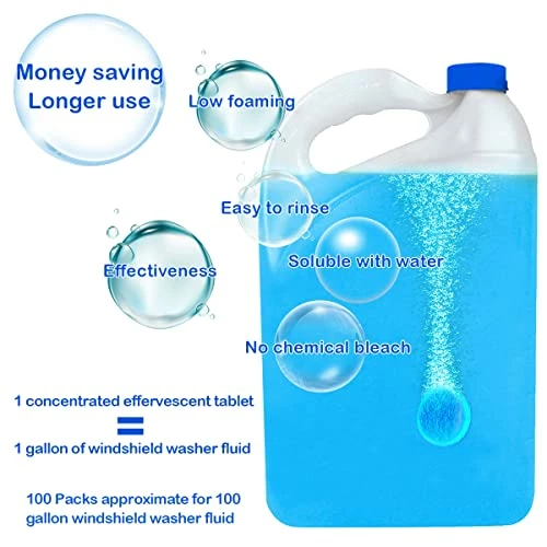 Brand new ???? Bloom 100 Pieces Car Windshield Washer Fluid Concentrated Clean Tablets,New Formula Windshield Wiper Fluid Solid Effervescent Tablet.Remove Glass Stains,Clear Vision(Use With De-icer Or Methanol For Winter) ???? 4 Brand new ???? Bloom 100 Pieces Car Windshield Washer Fluid Concentrated Clean Tablets,New Formula Windshield Wiper Fluid Solid Effervescent Tablet.Remove Glass Stains,Clear Vision(Use With De-icer Or Methanol For Winter) ???? - Image 2